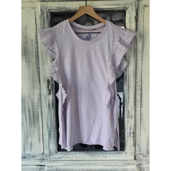 New Anthropologie Sustainable Ruffle-Sleeved Tunic - Small - Picture 6 of 6